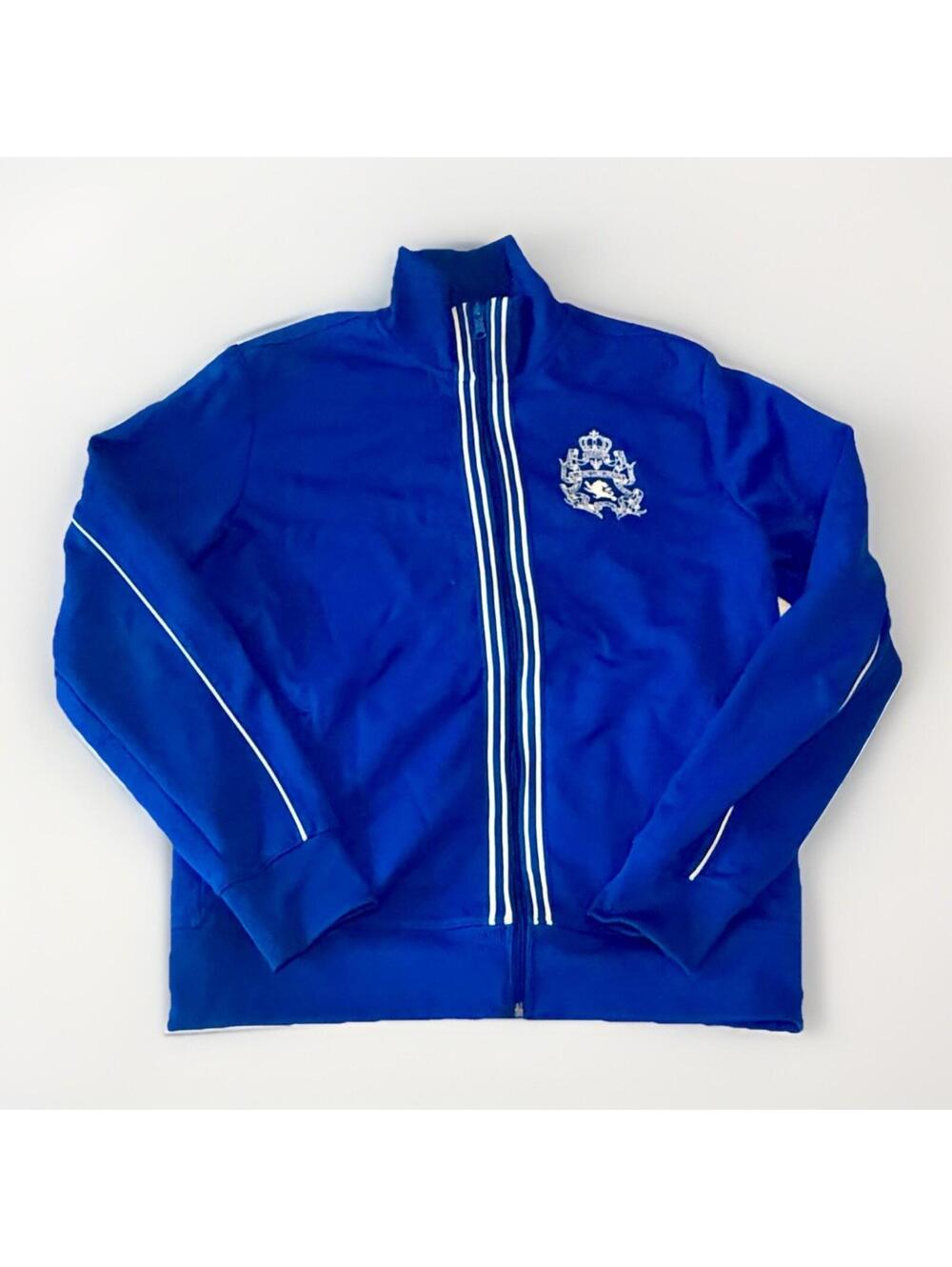 Express Warm‎ Up Jacket Track Jacket Zip Up Royal Blue Mens Large Crest